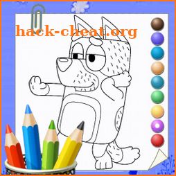 Bluey Coloring Book Game icon