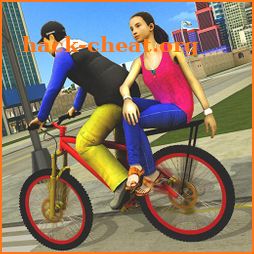 BMX Bicycle Taxi Driving City Passenger Simulator icon