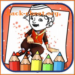 Boboiboy coloring heroes game icon