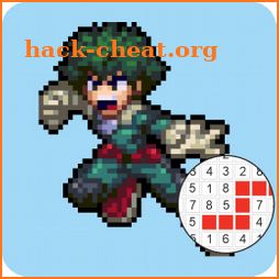 Boku No Hero Pixel Art MHA Color By Number icon