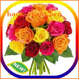Bouquet of flowers and roses GIF 2020 icon