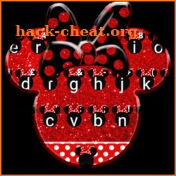 Bowknot Glitter Minny Keyboard Theme icon