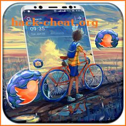 Boy Landscape Art Launcher Theme icon