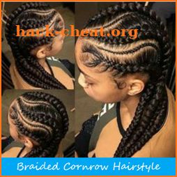 Braided Cornrow Hairstyle icon