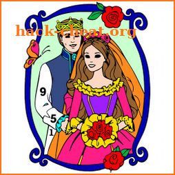 Bride & Groom Color by Number - New Coloring Book icon