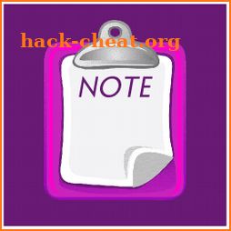 Bright blue Notepad icon