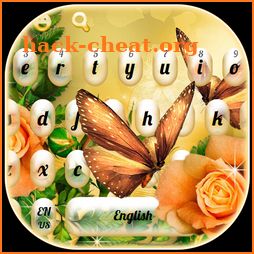 Brilliant Butterfly Rose Keyboard icon