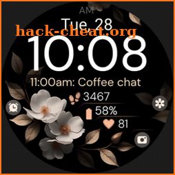Bronze Flowers watch face icon