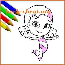 Bubble Guppies Coloring book Drawing Game icon