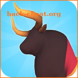 Bulls run festival icon