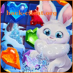 Bunny's Frozen Jewels: Match 3 icon
