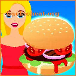 burger stand game icon
