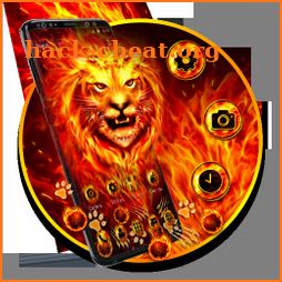 Burning Fire Lion Gravity Theme icon