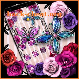Butterfly Purple Rose Theme icon