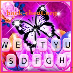 Butterfly Roses Keyboard Background icon