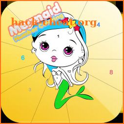 By Number Mermaid Coloring icon
