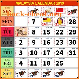 Calendar 2019 Malaysia icon