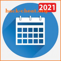 Calendars 2021 free with holidays, world calendars icon