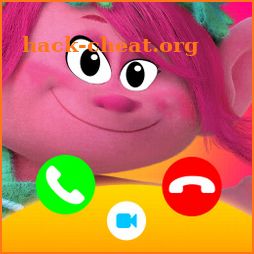 Call from poppy Chat + video call (Simulation)‏ icon
