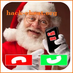 Call from santa claus video calling icon