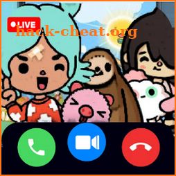 Call from toca life's 📱Chat +video call Simulator icon