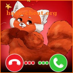 Call turning red mei lee chat icon