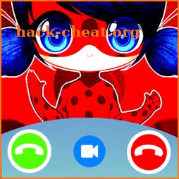 Calling Lady bug Fake Call video& Chat icon