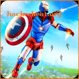 Captain Superhero Flying Robot Rescue icon