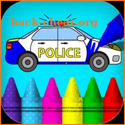 Car coloring : kids doodle drawing games for kids icon