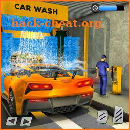 Car Wash Service Gas Station: Modern Car Mechanic icon