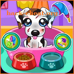 Caring for puppy salon icon