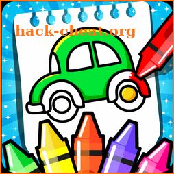 Cars Coloring Book for Kids - Doodle, Paint & Draw icon