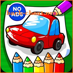Cars Coloring Book Learn to Draw & Paint Kids Game icon