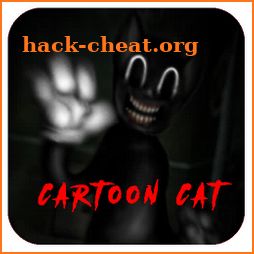 Cartoon cat creepy hints icon