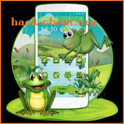 Cartoon Green Frog icon