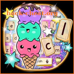 Cartoon Ice Cream Keyboard icon