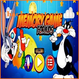 Cartoon memory game for kids icon