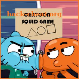 Cartoon squid game icon