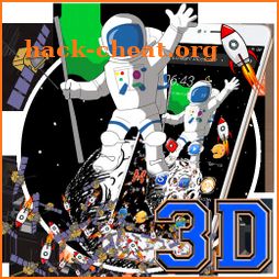 Cartoon Walking Spaceman Gravity Theme icon