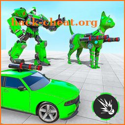 Cat Robot Car Transformation War Robot Car Games icon