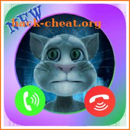 Cat Tom Chat 📱 Fake Video Call icon