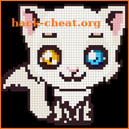 Cats Color by Number- Meow Pixel Art Coloring 2018 icon