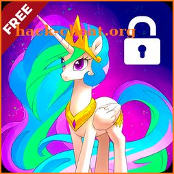 Celestia Princess Unicorn Phone Lock Screen icon