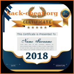 Certificate Maker app Easy to Design Certifcate icon