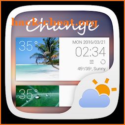 Change GO Weather Widget Theme icon