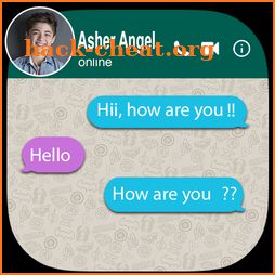 Chat Asher Angel Prank icon