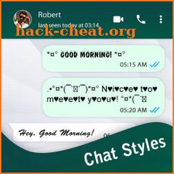 Chat Style : Stylish Font icon