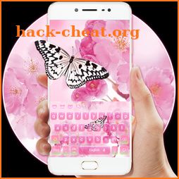 Cherry Blossom Butterfly Keyboard Theme icon