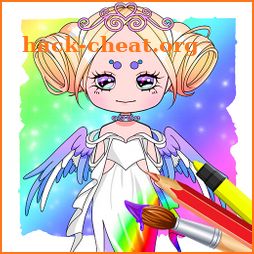 Chibi Doll Dress up & Coloring icon