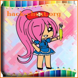 Chibi Gacha Coloring Book Anime icon